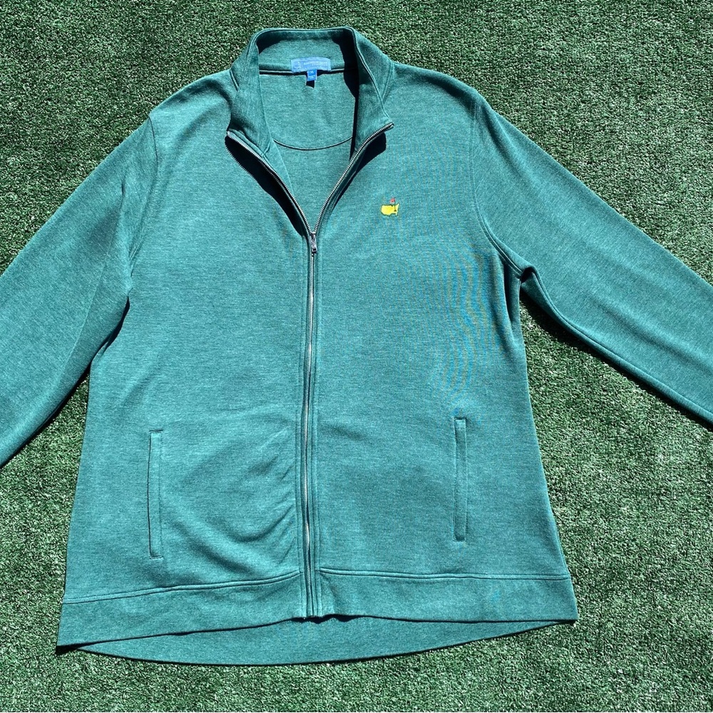 Masters Golf Magnolia Lane Collection Green Full Zip Jacket Women’s Size XL - Picture 2 of 8